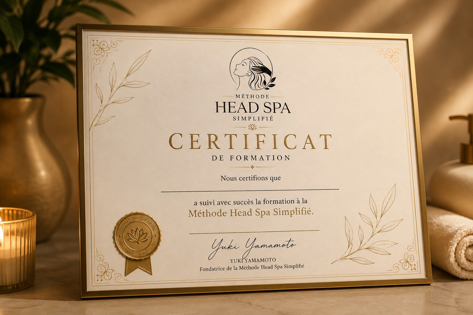 Certificado Head Spa Simplificado
